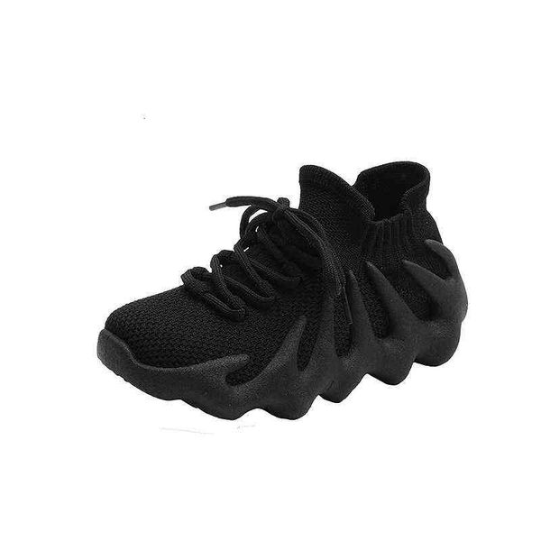 

2021 summer girl's mesh flying sports shoes korean fashion ocs boys' casual children's, Black