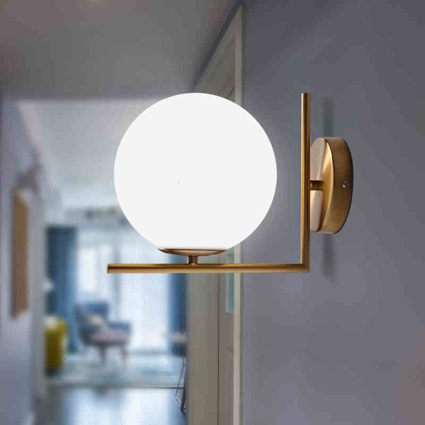 

wall lamps modern glass ball led bedside reading lamp white globe lights indoor home decoration lighting e27 luminaire xpvx