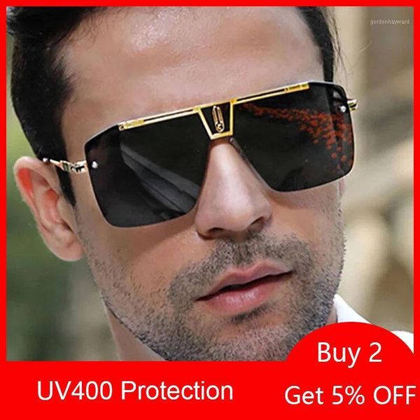 

luxury designer black square sunglasses men trendy brand brown gradient sun glasses male vintage oversized shades for women 2021, White;black