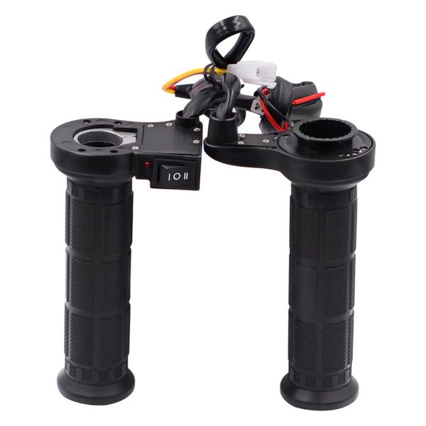 

handlebars 1 pair motocross handlebar motorcycle electric heat grips winter warmer handle 12v black adjustable temperature