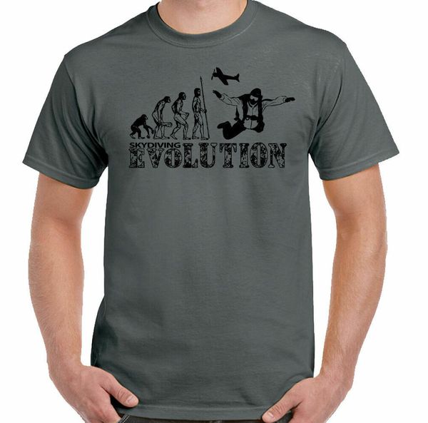 

skydiving evolution mens funny fall t-shirt skydiver, White;black