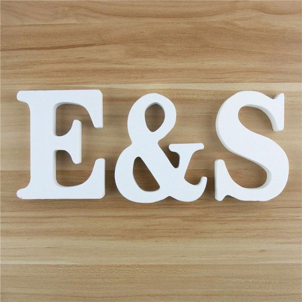 

novelty items 8cm wooden letters tanding white alphabet ornaments wedding birthday party home decoration diy name logo design handicraf
