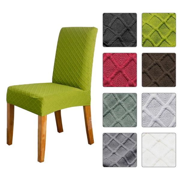

chair covers stretch lattice dining cover slipcover removable washable short protector seat for el