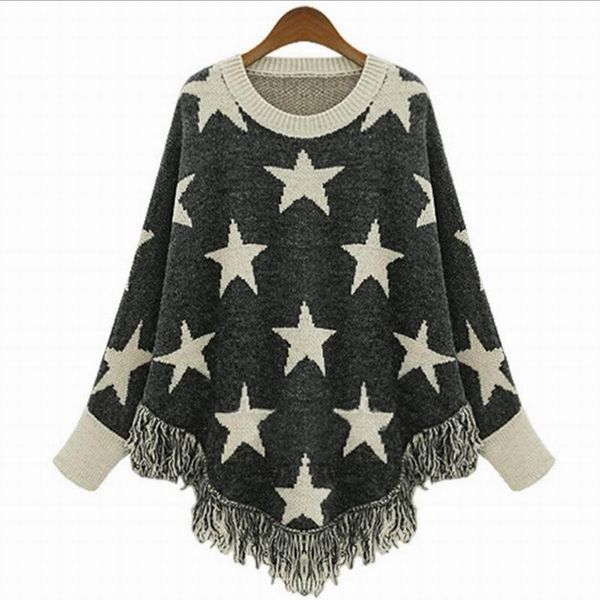 

stars gray spring aumtumn dress women plus size fashion lady's clothing casual dresses, Black;gray