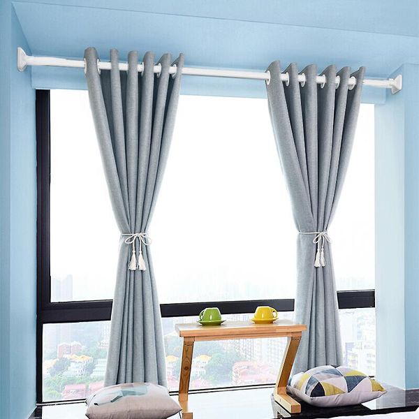 

shower curtains extendable voile tension curtain loaded pole rod white