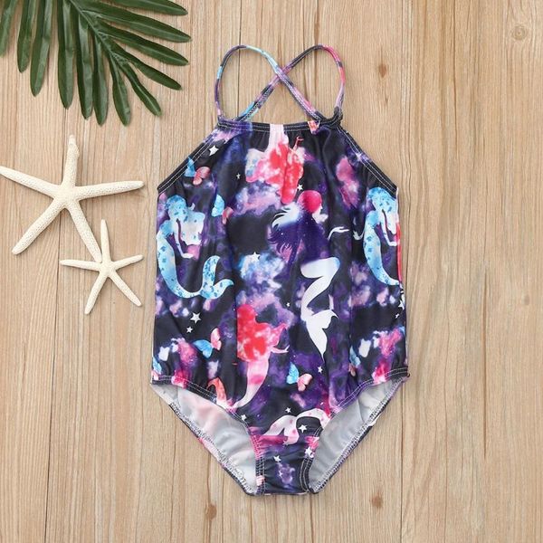 

girls swimwear children's kids cartoon butterfly print bikini beach one piece swimsuit baby girl one-pieces, Black