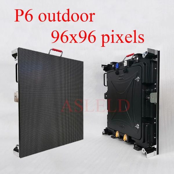 

display p6mm outdoor waterproof led panel 576x576mm high brightness rgb large sign board shenzhen made