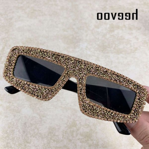 

oversized luxury crystal square sunglasses rhinestone brand designer sun glasses for women shades fashion rhinestones eyewear, Black