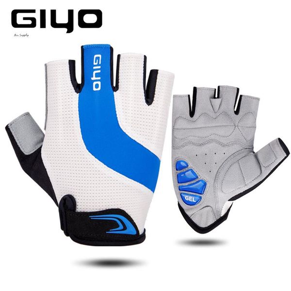 

cycling gloves giyo half finger shockproof gel bike breathable mtb road bicycle men women sports equipment, Black