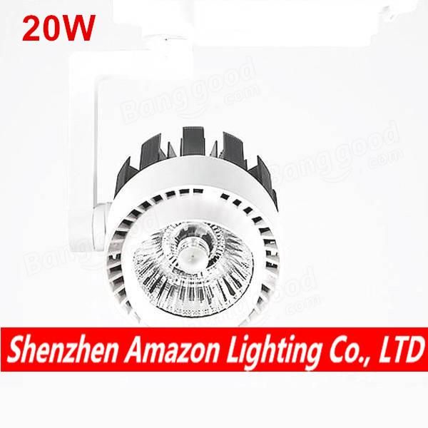 

230v 240v led track spotlight rail spot light lamp cob 20w lights