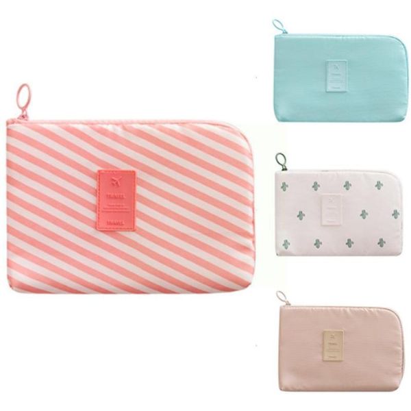 

storage bags travel digital bag multi-function power cosmetic portable charger data supply cable q6e9