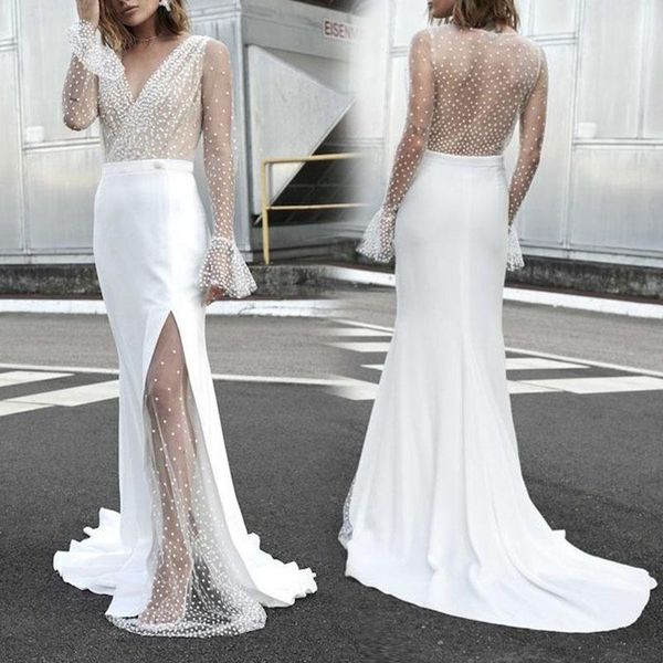 

casual dresses donsignet 2021 summer fashion v-neck gauze petal sleeve party women wedding birthday dress for, Black;gray