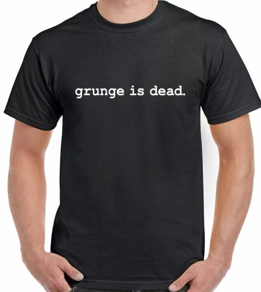 

kurt cobaint shirt grunge is dead as worn by nirvana mens, White;black