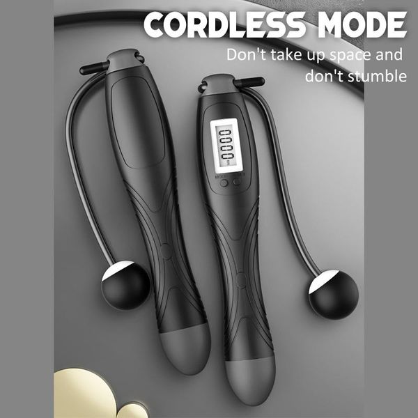 

professional hand tool sets cordless jump ropes smart electronic digital wireless skip rope calorie consumption fitness body building exerci