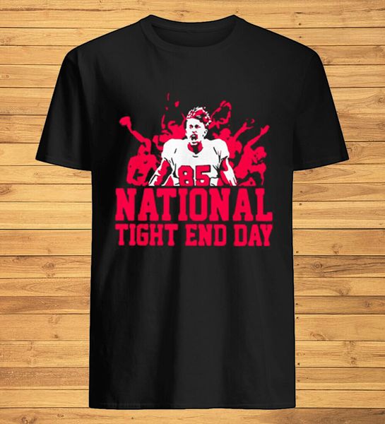 

national tight end day 85 t-shirt, White;black