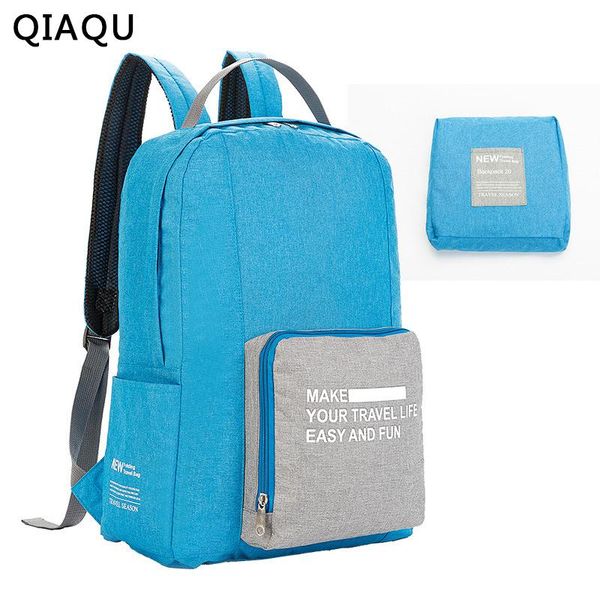 

backpack qiaqu ultralight folding waterproof camping nylon sport pack mini travel