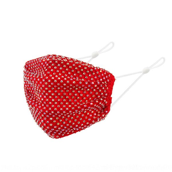 

ssVF water net red rhinestone rhinestonemask fashion decoration hollow out with drill designer masks washable cotton water drill