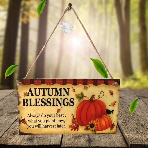 

party decoration halloween wooden ornaments pumpkin trick or treat pendants for home door hanging signs kids toy diy