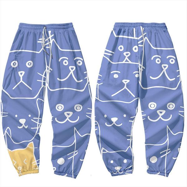 

hip hop casual male joggers women pants trousers streetwear cargo fashion harajuku, Black