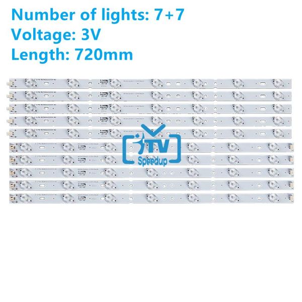 

bar lights 70pcs led backlight strip for x505bv 50ce1120 dh50d14l dh50d14r-zc14f-04 303dh500033 303dh500034 cn50ha708 ptv5030 ptv5030iled