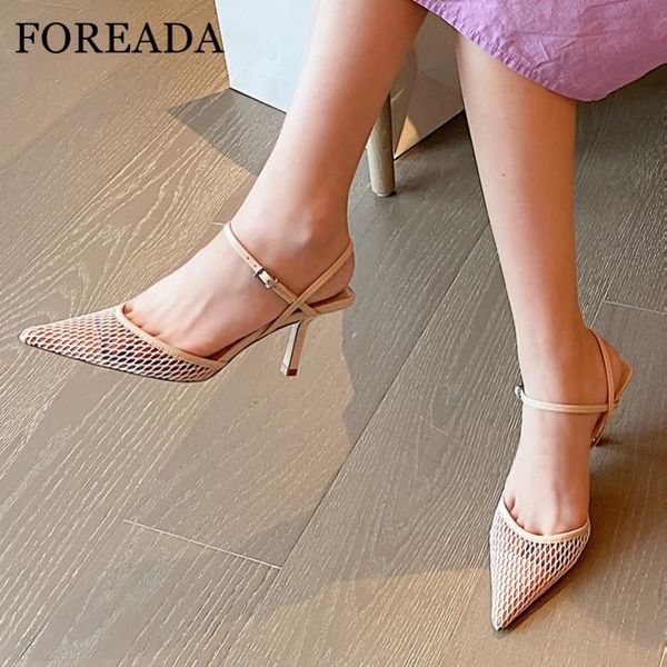 

woman sandals natural genuine leather high heels pointed toe stiletto heel cutouts ladies shoes summer black 43