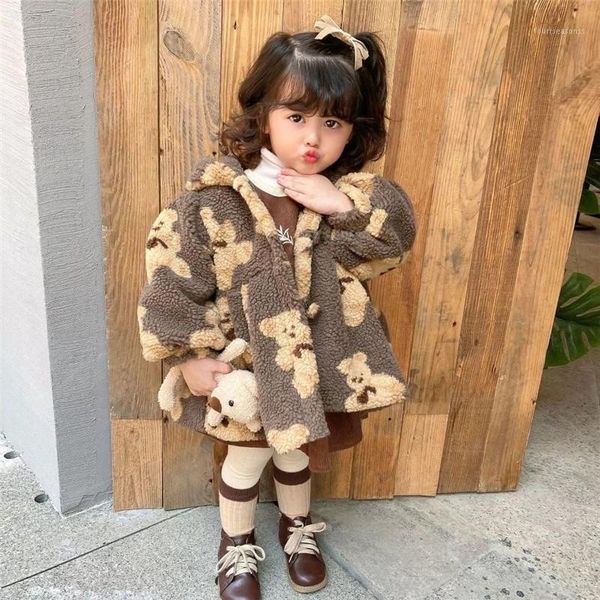 

jackets girls baby's kids coat jacket outwear 2021 beautiful warm plus velvet thicken winter autumn cotton outdoor fleece children&#039, Blue;gray