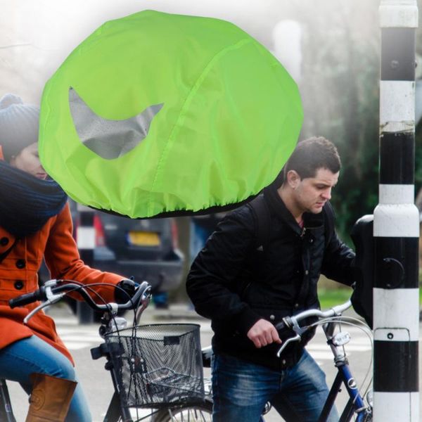 

bike helmet cover high visibility waterproof cycling rain caps & masks, Black