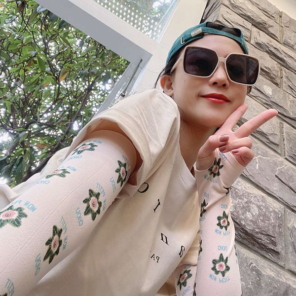 

prevent bask in cuff ice sunscreen women's armguard and mosquito repellent ice silk gloves summer outdoor arm thin sleeve