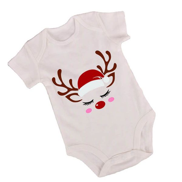 

christmas newborn outfits girls clothing sets baby clothes infant suits wear short sleeve jumpsuit romper tutu skirts flower headbands 3pcs, White