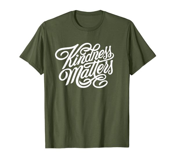 

kindness matters t-shirt, White;black