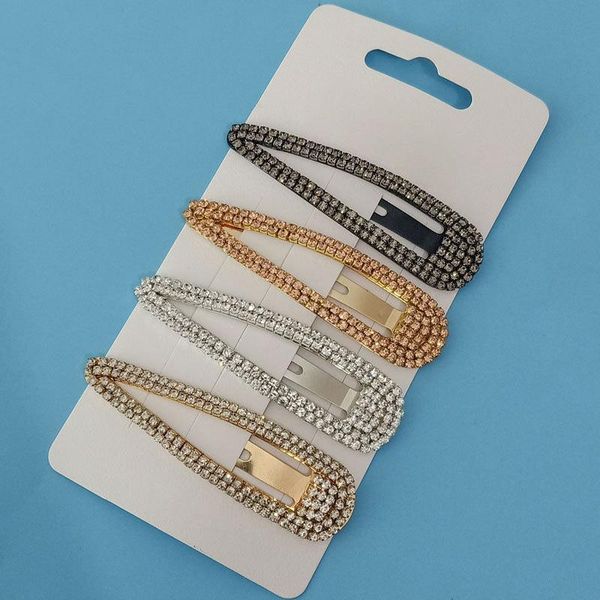 

hair clips & barrettes fashion euramerican style rhinestone headdress hairpin accessories for women girls lb, Golden;silver