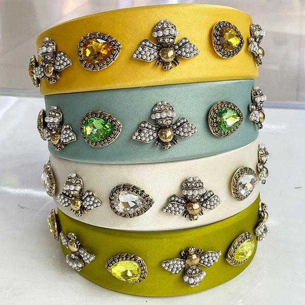 

hair accessories baroque rhinestone metal bee hairband headband adult