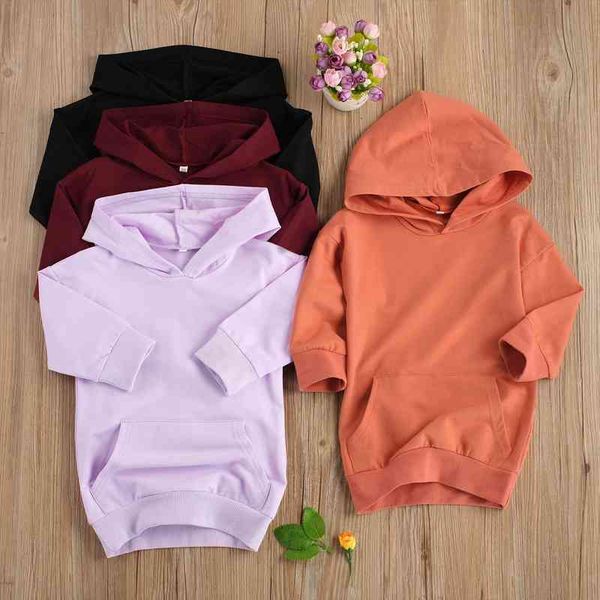 

1-5years toddler kids baby girls casual clothes spring autumn children girls pullover hoodies sweatshirts straight pocket dress, Red;yellow