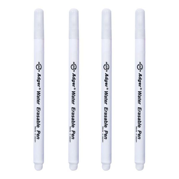 

sewing notions & tools 4pcs soluble cross stitch water erasable pens grommet ink fabric marker marking pen diy needlework white, Black