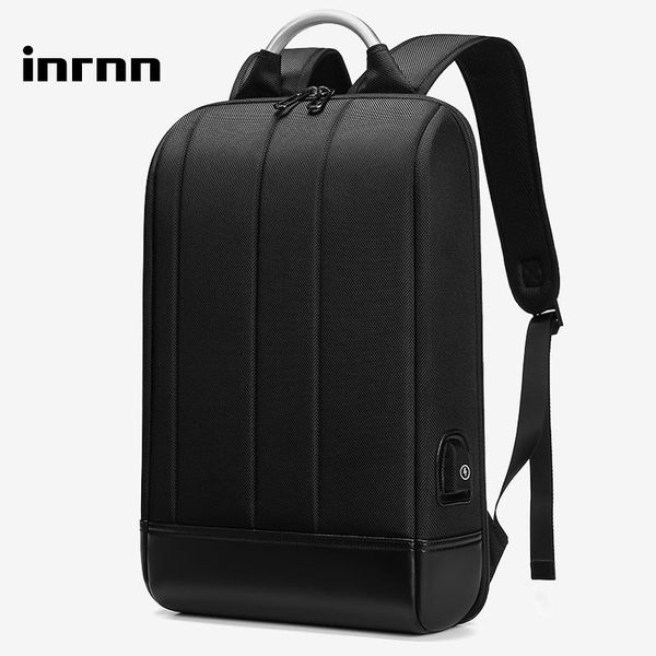 

backpack inrnn men 15.6 inch lapmale usb waterproof slim backpacks casual business office work thin mochila