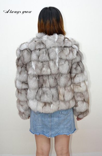 

women's fur & faux women winter real coat arrive warm and thick short, Black