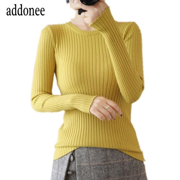 

women's sweaters 2021 latest spring autumn winter cotton knitted o-neck women female basic sweater pullover slim very flexible casual s, White;black
