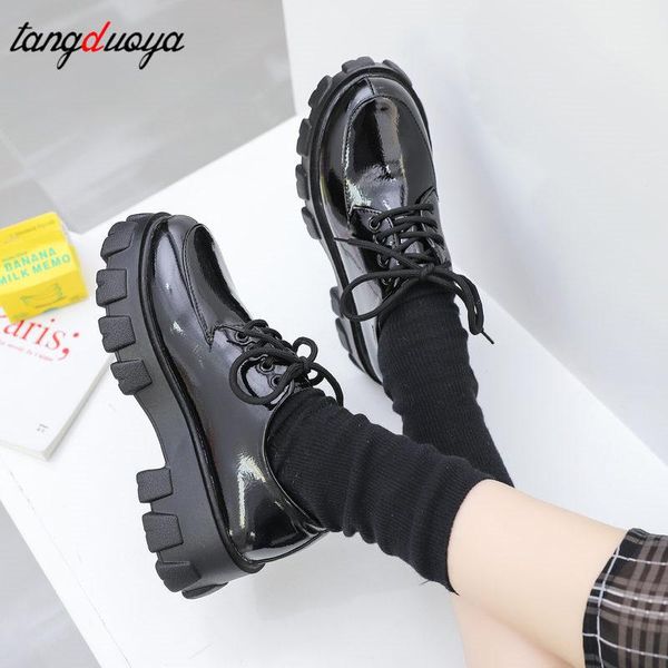 

dress shoes mary jane japanese school uniform jk student girls women kawaii lolita soft sister round toe platform low heel, Black