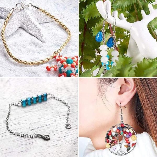 

nail art kits 1 box aluminum jump rings mix color open single loops for jewelry diy decor connectors making 6mm split supp j3b9