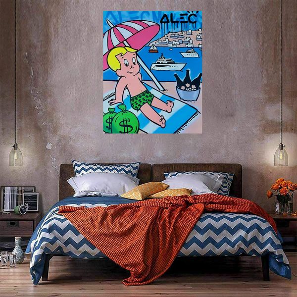 

alec monopoly rich huge oil painting on canvas home decor handcrafts /hd print wall art pictures customization is acceptable 21050915