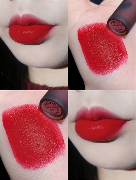 Matte Lippen-Tinte nicht Stock-Tasse Lippenstift Lipgloss nicht verblassen lange dauerhafte wasserdichte Glasur seidig 9 Farben Artikel Ottie