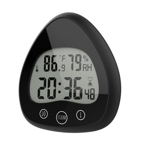 

wall clocks digital bathroom shower kitchen clock timer,waterproof visual countdown timer,indoor temperature humidity display