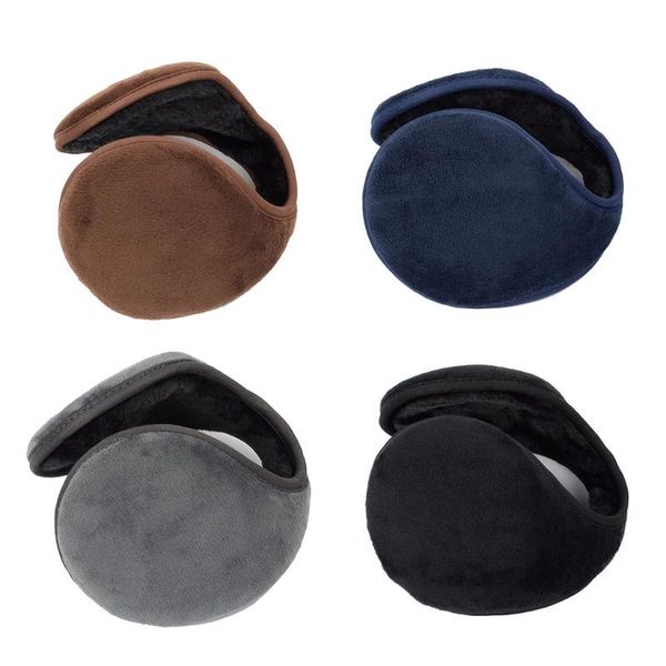 

berets winter earmuffs for men autumn and ear bags plush after-wear warm, Blue;gray