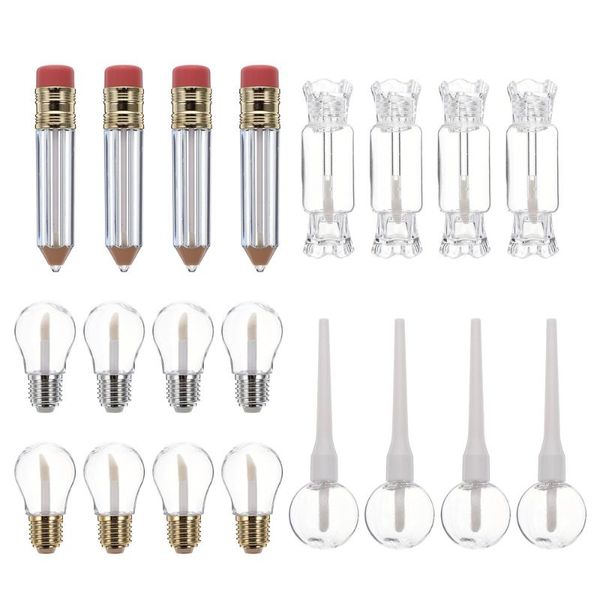 

storage bottles & jars 20pcs empty lip gloss tubes containers diy cosmetic sample