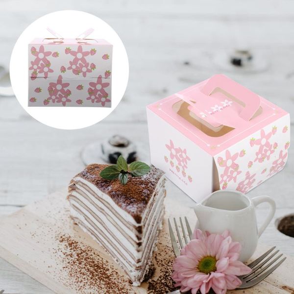 

gift wrap 20pcs handed cake cases paper egg tart boxes storage (assorted color)