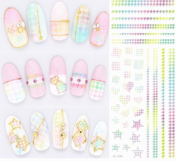 

different design watermark stickers nail japanese nail1, Black