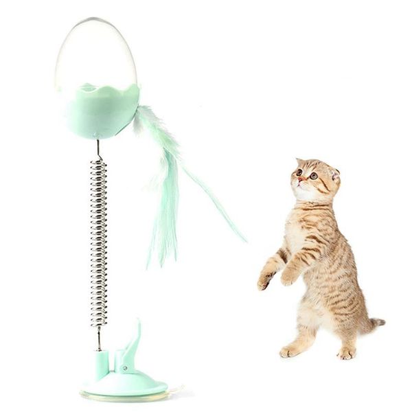 

cat toys tumbler toy kitten chasing food entertainment pet feeder spring supplies