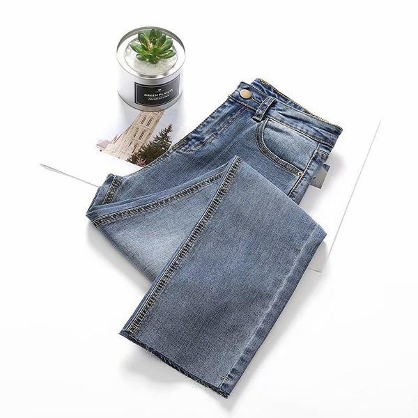 

women's jeans autumn washed white low waist burr 2839, Blue