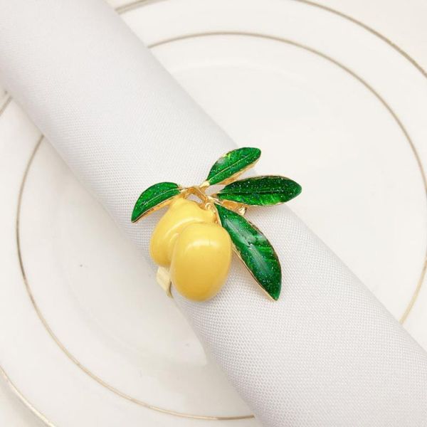 

napkin rings serviette ring fruit alloy holder west dinner towel party decoration table accessories tool hogard