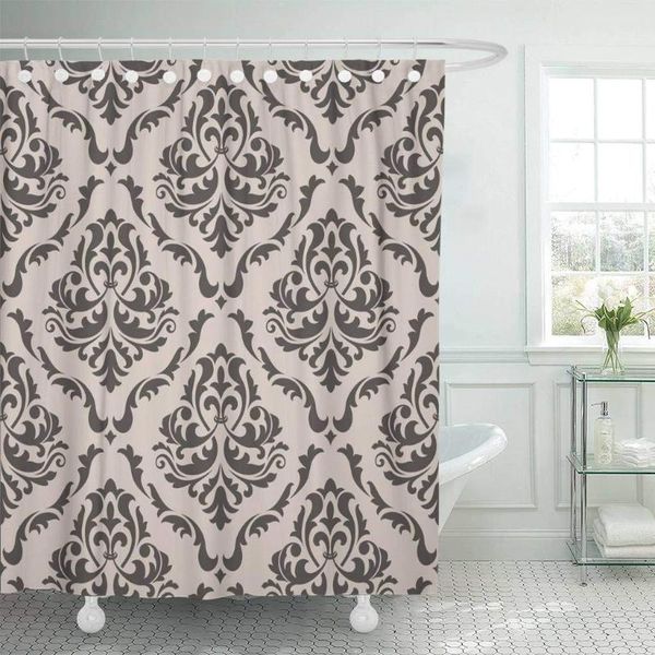 

shower curtains curtain gray damask floral pattern for design in victorian style gallery baroque royal vintage